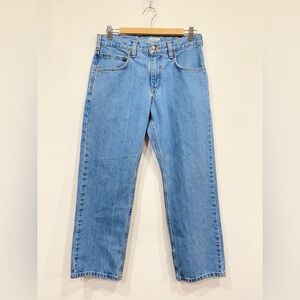 carhartt — light wash straight leg denim jeans